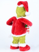 Mr Grinch Singing & Shuffling In A Santa Suit Christmas Animation - 36cm