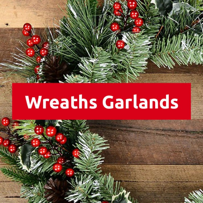 Shop Wreaths, Garlands, Tinsel & More