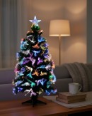 90cm Vivid Multi Colour Dynamic LED Fibre Optic Christmas Tree | 85 Tips