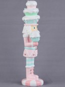 25cm Christmas Sweets & Cupcakes Santa Resin Figurine Ornament