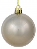 32x 60mm & 15cm Platinum Matte, Shiny, Pearl & Glitter Christmas Baubles