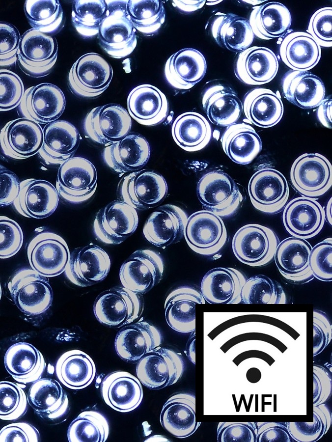 1000 Cool White LED WiFi Smart App String Fairy Lights 8 Function | 50m