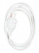 3m White Sansai Indoor Power Extension Cord