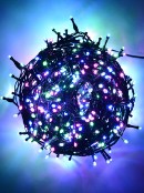 500 Multi Pastel Colours LED Concave Bulb Christmas Fairy String Lights - 25m