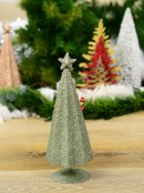 Mint Green Conical Shape Table Top Christmas Tree - 28cm