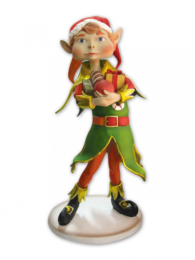 Resin Elf Boy Decor - 1.3m | Large Decor &amp; Inflatables | Buy online from The Christmas Warehouse