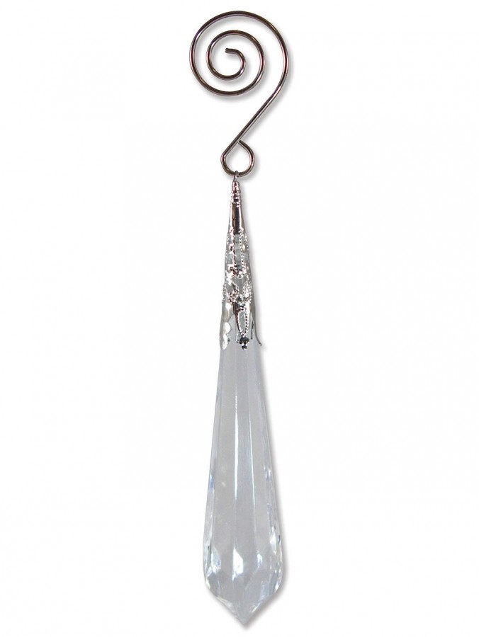 Crystal Look Icicle Drop - 4 x 18cm