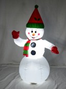 Snowman Standing Illuminated Inflatable - 1.3m