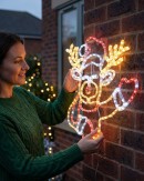 67cm Dynamic Greeting Reindeer Outdoor Christmas LED Light Display