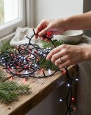 500 Red & Cool White LED String Fairy Lights 8 Function With Timer | 25m
