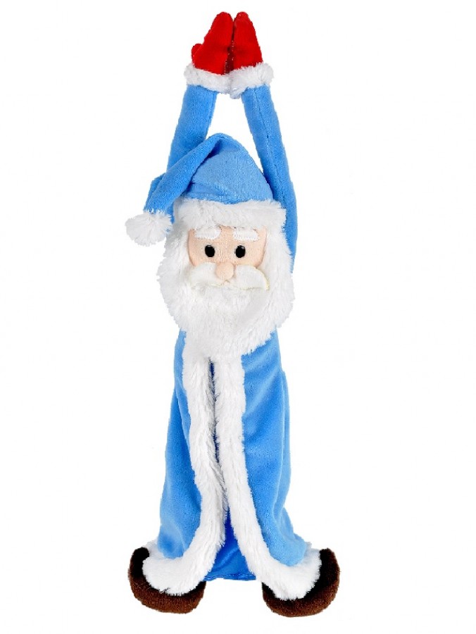 Cute & Cuddly Hanging Winter Santa Christmas Plush Toy - 19cm