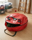 Christmas Wreath Storage Bag | Heavy Duty Case Fits Wreaths Up To 76cm
