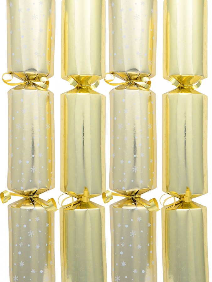 Gold Foil With Christmas Stars Pattern Bon Bons - 50 x 30cm