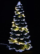 LED Snow Tipped Pine Tree Village Scenery | 17cm
