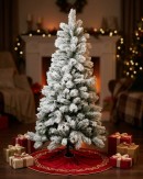 1.8m Yukon Winter Heavily Flocked Tree | 599 Tips & Hinged Branches