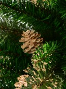 Dusk Glitter Christmas Tree With 40 Pine Cones & 616 Tips - 1.8m