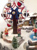 Illuminated, Animated & Musical Winter Resort Village Scene Ornament - 66cm