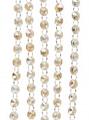 1.8m Champagne To Clear Crystal Simulant Garland