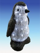 Small Acrylic Led Penguin Light Display - 32cm