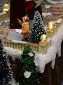 Grand Winter Fun Park Christmas Village Scene With Christmas Fair Rides - 47cm