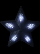 Cool White LED Five Point 3D Digital Star Display - 50cm