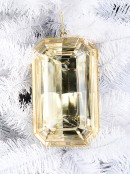 Citrine Simulant Large Christmas Acrylic Jewel Bauble Decoration - 20cm