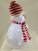LED Acrylic Snowman Ornament - 28cm