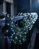 500 Cool White LED String Fairy Lights 8 Function With Timer | 25m