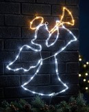 50cm Angel & Trumpet Outdoor Christmas LED Rope Light Display