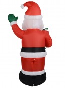 Classic Santa Waving With Gift Illuminated Christmas Inflatable Display - 1.9m