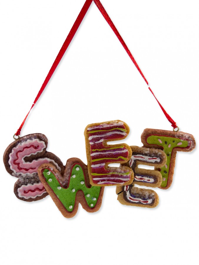 Decorated Sweet Cookies Hanging Ornament - 11cm