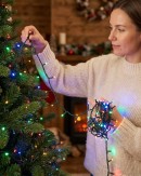 500 Multi Colour LED String Fairy Lights 8 Function With Timer | 25m