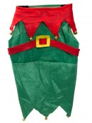Santa's Little Helper Pet Suit With Antlers On Hood - Fit most small dogs
