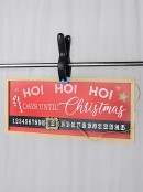 10cm Black Spring Clamp Christmas Decorating Accessory