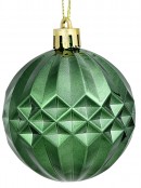 35x 60mm Red Pearl, Matte, Glitter & Shiny Green Christmas Baubles