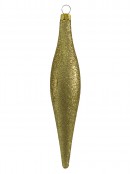 Chocolate, Gold & Copper Glittered Pine Cone Decorations - 6 x 15cm