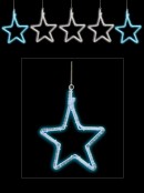 5 x 5 Point LED Stars Of Epiphany Rope Light Silhouettes - 6m