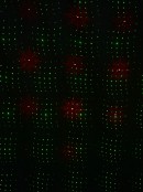 Red & Green Multiple Christmas Patterns Garden Laser Light - 12m x 12m