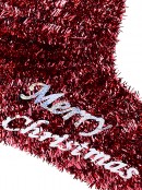 Red Stocking With Candy Canes & Gift Tinsel Strand Christmas Decoration - 55cm