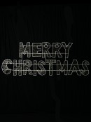 1.6m Vibrant Merry Christmas With Warm White LED String Light Display