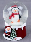 Mini Penguin Christmas Waterball Snow Globe Ornament - 65mm