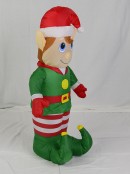Standing Boy Elf Illuminated Inflatable - 1.2m