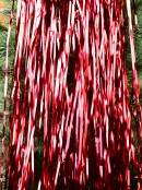 Metallic Red Whimsical Essential Wide Cut Tinsel Lametta | 98x Icicles