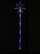 Multi Colour LED North Star Solar Powered Christmas Path Lights - 4 x 48cm