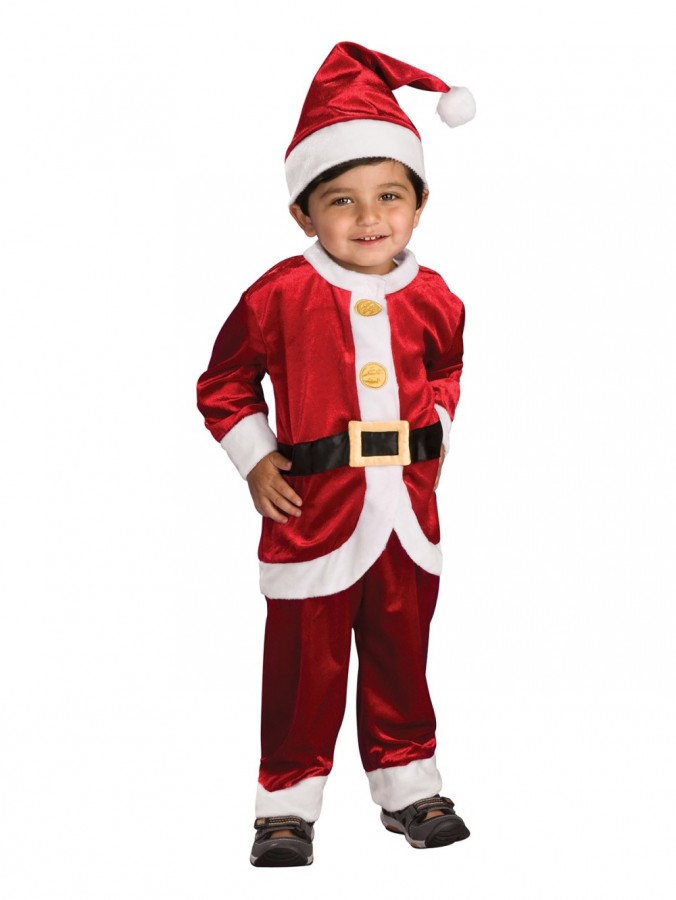 Lil' Santa Suit 3 Piece Christmas Costume - One Size Suits Most Toddlers