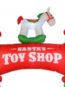 Santa's Toy Shop Archway Illuminated Christmas Inflatable Display - 2.9m