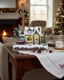 30cm Animated Musical Home For Christmas With LED Car & Street Lamp