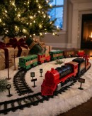 54 Piece Holiday Express Train Set With Headlight & Musical Station