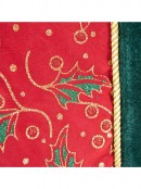Red & Green Holly Table Runner - 1.6m
