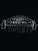 95cm Sydney Harbour Bridge Merry Christmas Multi LED Rope Light Display